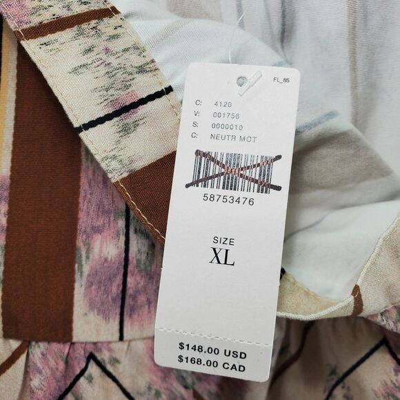 NWT XL Tiny Anthropologie Raleigh Cotton Mini Skirt Striped Aztec Southwestern - Picture 6 of 12